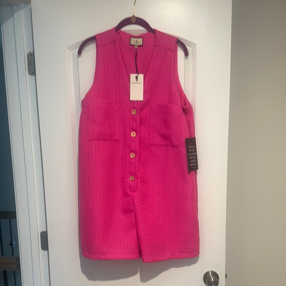 NWT Tuckernuck Pink MYLA romper Lg